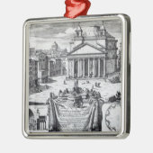 Piazza della Rotonda met een uitzicht van Pantheon Metalen Ornament (Links)