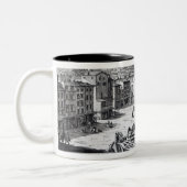 Piazza della Rotonda met een uitzicht van Pantheon Tweekleurige Koffiemok (Links)