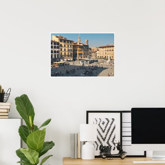 Piazza della Signoria, Florence Poster (Thuiskantoor)