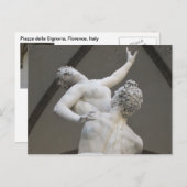 Piazza della Signoria, het Briefkaart van (Voorkant / Achterkant)