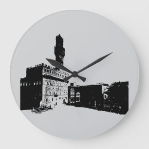 Piazza della Signoria in Florence, Centraal-Italië Grote Klok