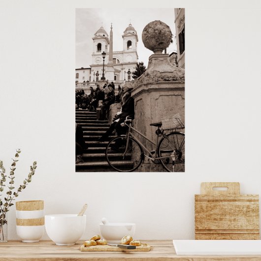 Piazza di Spagna Poster (Keuken)