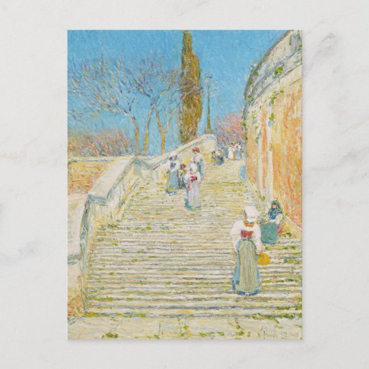 Piazza di Spagna, Rome | Childe Hassam Briefkaart (Voorkant)