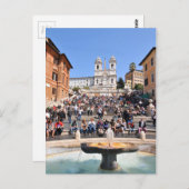 Piazza di Spagna, Rome, Italië Briefkaart (Voorkant / Achterkant)