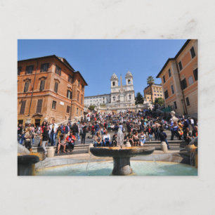 Piazza di Spagna, Rome, Italië Briefkaart