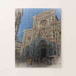 Piazza Duomo, Florence, Italië Legpuzzel