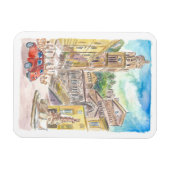 Piazza Duomo in Amalfi Rijden in de Golf van de Ro Magneet (Horizontaal)