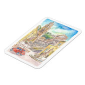 Piazza Duomo in Amalfi Rijden in de Golf van de Ro Magneet (Linkerzijde)