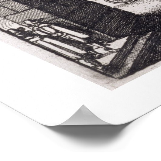 Piazza in Covent Garden, 1647 (graving) Poster (Hoek)