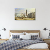 Piazza Mazaniello, Napels Canvas Afdruk (Insitu (Slaapkamer))