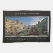 Piazza Navona, aangepaste handdoek uit Rome (Horizontaal)