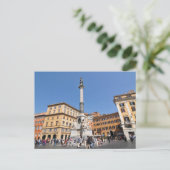 Piazza Navona in Rome, Italië Briefkaart (Staand voorkant)