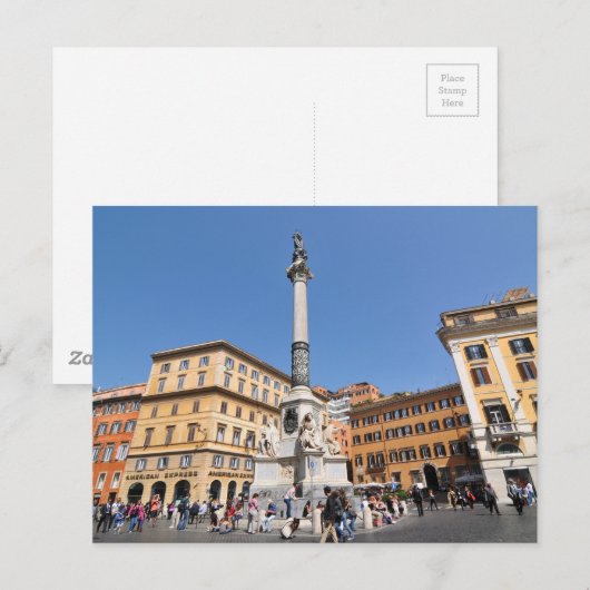 Piazza Navona in Rome, Italië Briefkaart (Voorkant / Achterkant)