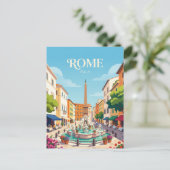 Piazza Navona Italië Briefkaart (Staand voorkant)