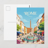 Piazza Navona Italië Briefkaart (Voorkant / Achterkant)