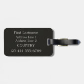 Piazza Navona, Rome art custom bagagelabel (Achterkant horizontaal)