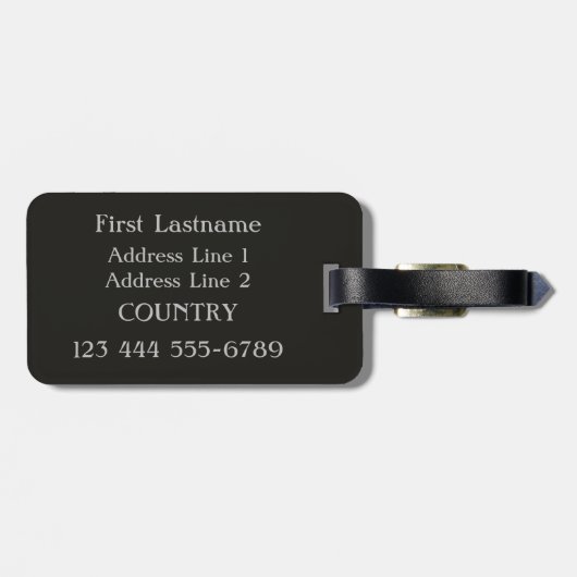 Piazza Navona, Rome art custom bagagelabel (Achterkant horizontaal)