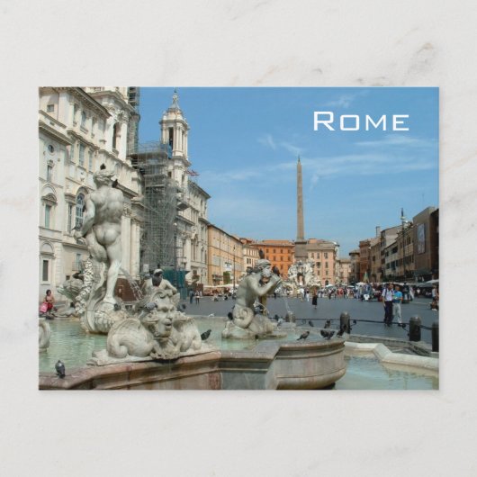 Piazza Navona - Rome Briefkaart (Voorkant)