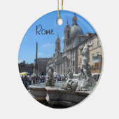 Piazza Navona-Rome, Italië Keramisch Ornament (Links)