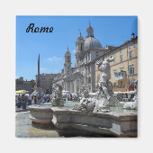 Piazza Navona-Rome, Italië Magneet (Voorkant)