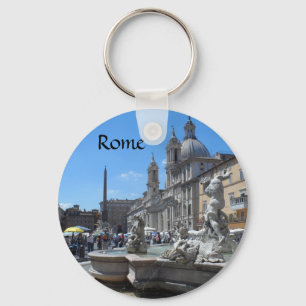 Piazza Navona-Rome, Italië Sleutelhanger