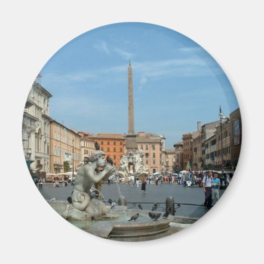 Piazza Navona - Rome Magneet (Voorkant)