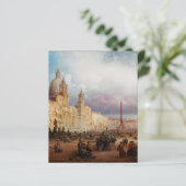 Piazza Navona Rome Markt 1850s Kunst (Staand voorkant)