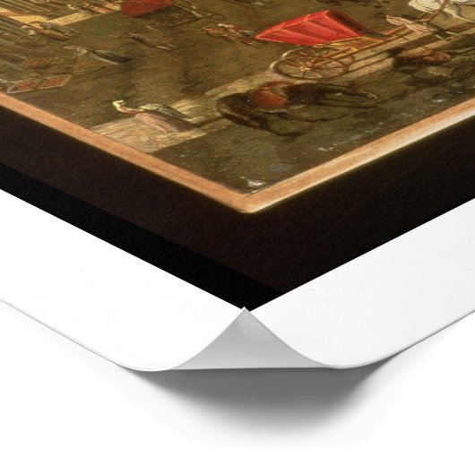 Piazza Navona, Rome, naar het zuiden gericht op Pa Poster (Hoek)