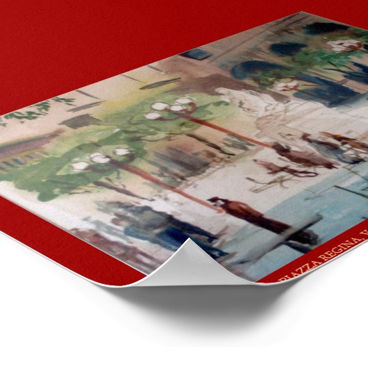 PIAZZA REGINA, MALTA POSTER (Hoek)