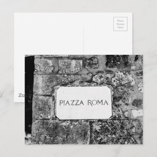 Piazza Roma Briefkaart (Voorkant / Achterkant)