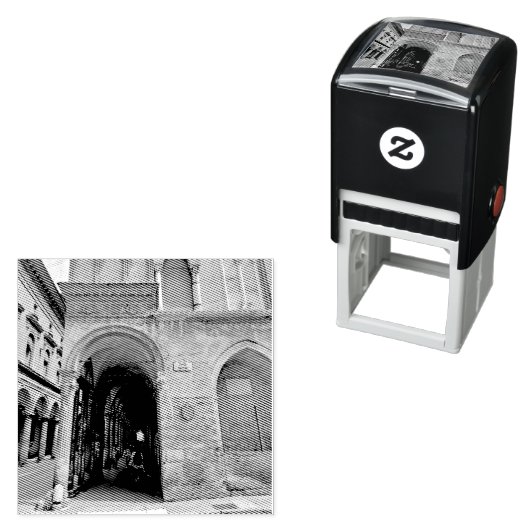 Piazza Rossini Bologna Italië Zelfinktende Stempel (In situ)