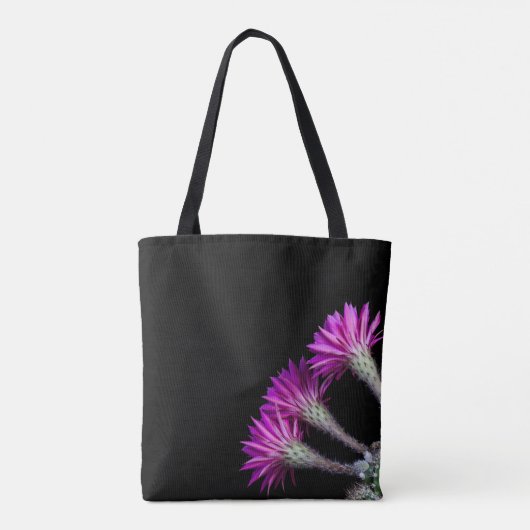 Piazza roze cactus bloeit uit de buurt tote bag (Achterkant)