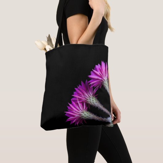 Piazza roze cactus bloeit uit de buurt tote bag (Dichtbij)