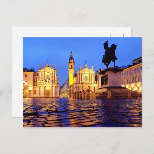 Piazza San Carlo Briefkaart (Voorkant / Achterkant)