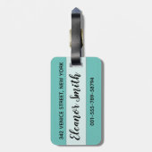 Piazza san Marco, het paleis van Venice Grand Cana Bagagelabel (Achterkant verticaal)