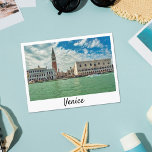 Piazza san Marco, het paleis van Venice Grand Cana Briefkaart<br><div class="desc">Een prachtig uitzicht van Venetië (Italië) vanaf het Canal Grande. In dit briefkaart zie je rechts het Dogenpaleis,  in het midden het Piazza San Marco en links de Campanile van St. Mark.</div>