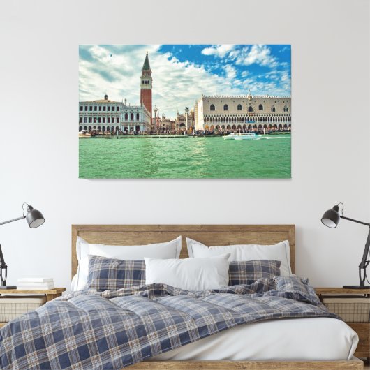 Piazza san Marco, het paleis van Venice Grand Cana Canvas Afdruk (Insitu (Slaapkamer))