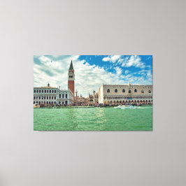 Piazza san Marco, het paleis van Venice Grand Cana Canvas Afdruk