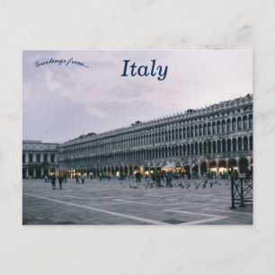 Piazza San Marco of San Marcoplein Venetië Italië Briefkaart
