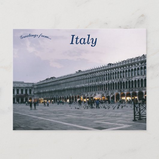 Piazza San Marco of San Marcoplein Venetië Italië Briefkaart (Voorkant)