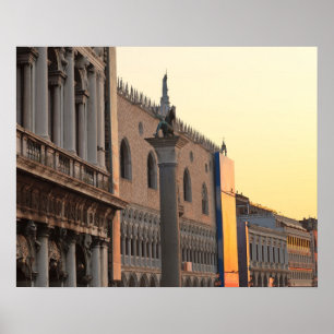 Piazza San Marco, Plein van Sint Marcus, Venetië Poster