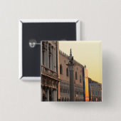 Piazza San Marco, Sint-Marcusplein, Venetië Vierkante Button 5,1 Cm (Voorkant /achterkant)