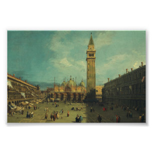 Piazza San Marco van Canaletto Foto Afdruk