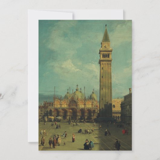 Piazza San Marco van Canaletto Kaart (Voorkant)