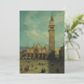 Piazza San Marco van Canaletto Kaart (Staand voorkant)