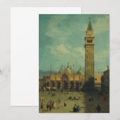 Piazza San Marco van Canaletto Kaart (Voorkant / Achterkant)