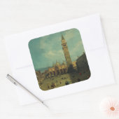 Piazza San Marco van Canaletto Vierkante Sticker (Envelop)