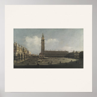 Piazza San Marco, Venetië Bellotto Square Poster