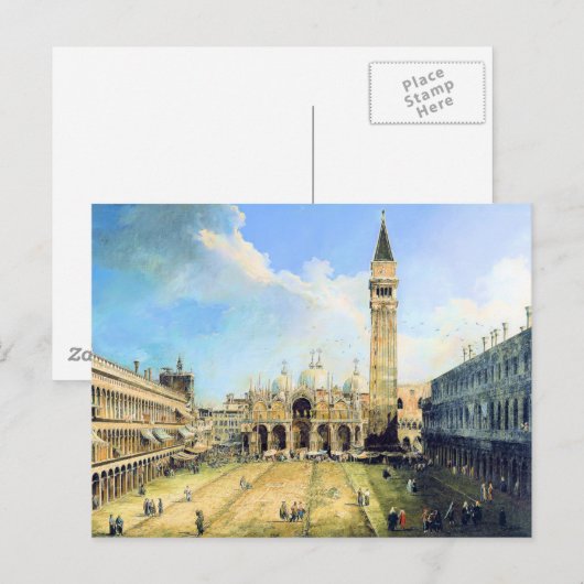 Piazza San Marco Venetië Briefkaart (Voorkant / Achterkant)