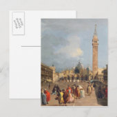 Piazza San Marco, Venetië, c.1760 Briefkaart (Voorkant / Achterkant)
